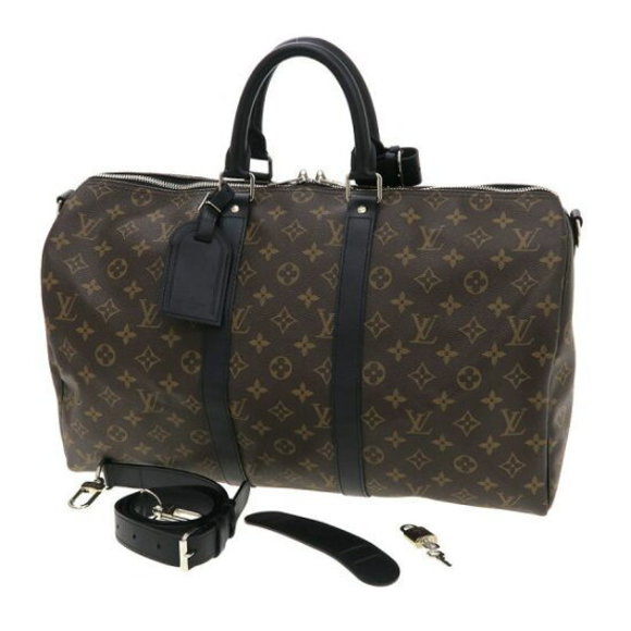 Louis Vuitton Monogram Macassar Keepall Bandouliere A - Picture 1 of 9